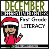 December Literacy Centers for 1st Grade | Differentiated Centers