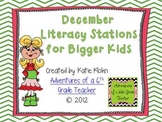 December Literacy Centers for Bigger Kids