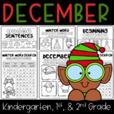 December Literacy - Kindergarten, 1st, & 2nd Grade (Color 