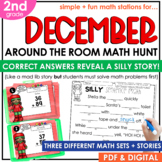 2nd Grade Christmas Holiday Math Activities | Math Task Cards