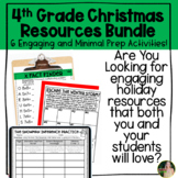 December Math Activities Bundle | Created for 4th Grade