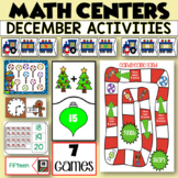 December Math Centers - First Grade 7 Games - Easy Prep Christmas