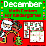 December/Christmas Math Centers for Kindergarten