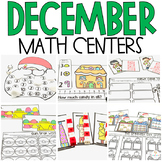 December Math Centers for Kindergarten Christmas Activities