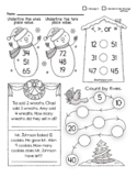 December Math Challenge Activity Packet (1st grade)