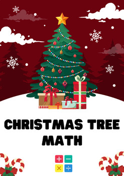 Preview of December Math Crafts | Christmas tree Math  | Winter Activities