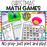 December Math Games | Math Center Games | Christmas Math