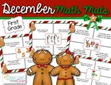December Math Mats {first grade}