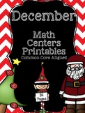 December Math Printables & Centers {Common Core Aligned}