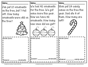 December Math Problem Solving Tasks by Stuckey in Second | TpT