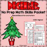 December Math Skills Packet - Special Education and Autism