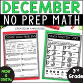 December Math Worksheets 3rd Grade