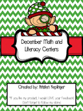 December Math and Literacy Centers