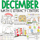 December Math and Literacy Centers for Kindergarten {CCSS}