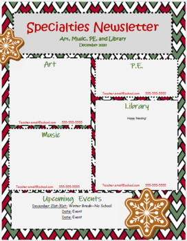 Preview of December Monthly School Newsletter