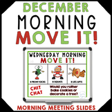December Morning Meeting Activities - Movement Morning Slides