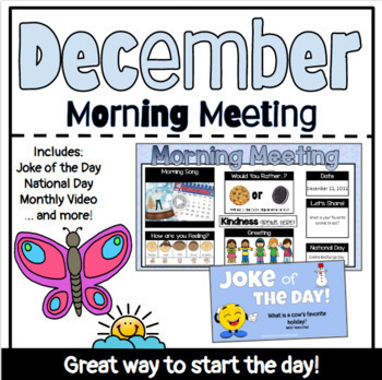 Preview of December Morning Meeting & SEL Check-In | Digital