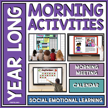 Preview of May Morning Meeting Slides | Digital Calendar Math | SEL Daily Activities
