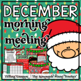 December Morning Meeting and Calendar PowerPoint Slides