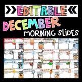 December Morning Slides 20 Different Themes *EDITABLE* GOOGLE 