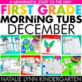 December Morning Tubs for 1st Grade Winter Morning Bins Wo