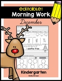 December Morning Work • Editable!