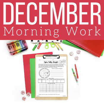Preview of December Morning Work | For Upper Elementary | ELA and Math Review