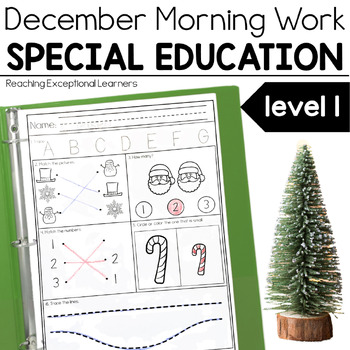 Preview of December Morning Work Special Education
