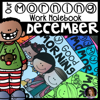 Preview of December Math and Literacy Morning Work Unit 4 Kindergarten | Christmas