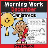 December Morning Work {PreK}