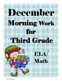 December Morning Work for Third Grade