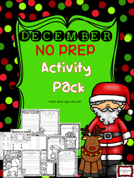 Preview of December NO PREP Activity Packet!