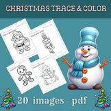 December NO PREP - Christmas Icons Trace & Coloring