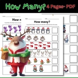 December NO PREP - Christmas Math - How Many?