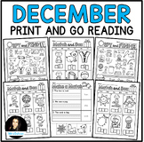 DOLLAR Deal December Print and Go Reading Worksheets CVC Words