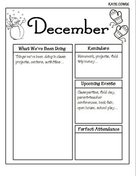 Preview of December Newsletter-Editable!