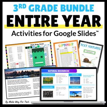 Preview of End of the Year Slideshow 3rd Grade | May Newsletters Daily Agenda Google Slides