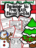 Christmas December No Prep Math Packet (2nd Grade)