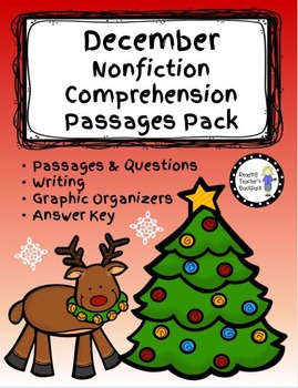 Preview of December Nonfiction Comprehension Passages Pack