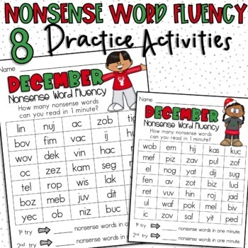 December Nonsense Word Fluency Practice Activities by The Coffee First ...