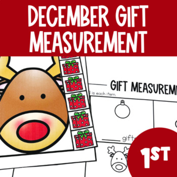 Preview of December Nonstandard Measurement - 1st Grade Math Center