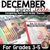December Paired Texts- Fictional Passages with Comprehensi