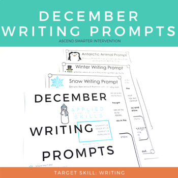 Preview of December Paragraph Writing - Graphic Organization Strategies + DIGITAL Version