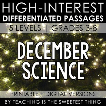 Preview of December Passages: Science - Distance Learning Compatible