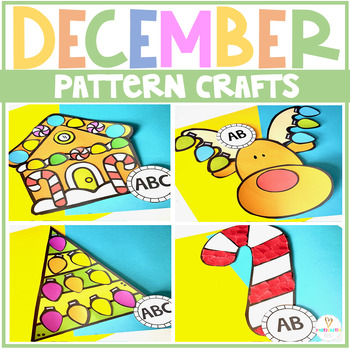 Preview of December Patterns Crafts Christmas Activities Gingerbread Man Crafts 