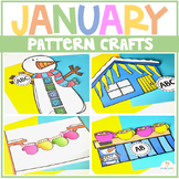 January Patterns Crafts Winter Activities | Snow and Snowm