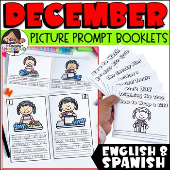 December Picture Writing Prompts for Emergent Writers | Winter Activities
