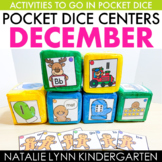 December Pocket Dice Centers | Kindergarten Math & Literac