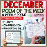 December Poem of the Week | Fluency and Comprehension