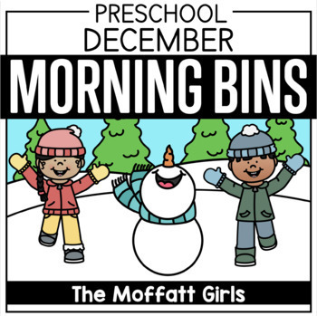 Preview of December Preschool/Pre-K Morning Bins! | Winter | Holiday